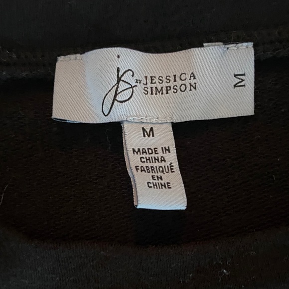 Jessica Simpson Black embroidered sweatshirt - Picture 2 of 9
